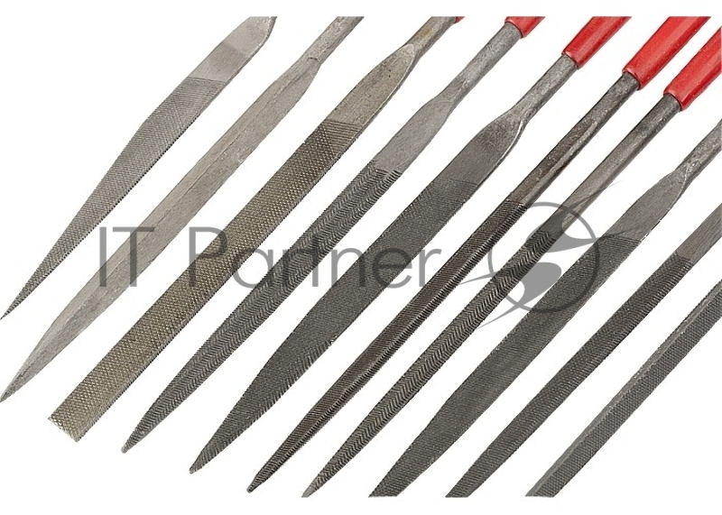 Набор надфилей MATRIX 15818 160х4мм 10шт обрезиненные рукоятки