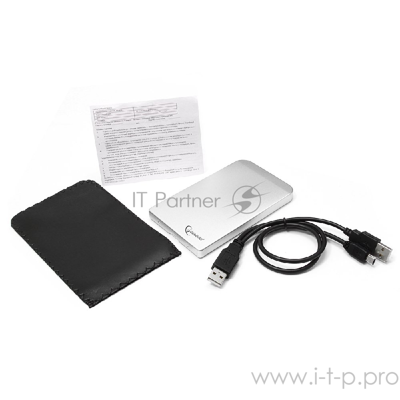 Контейнер для HDD Gembird EE2-U2S-41-S Внешний корпус 2.5 Gembird EE2-U2S-41, серебро, USB 2.0, SATA, металл