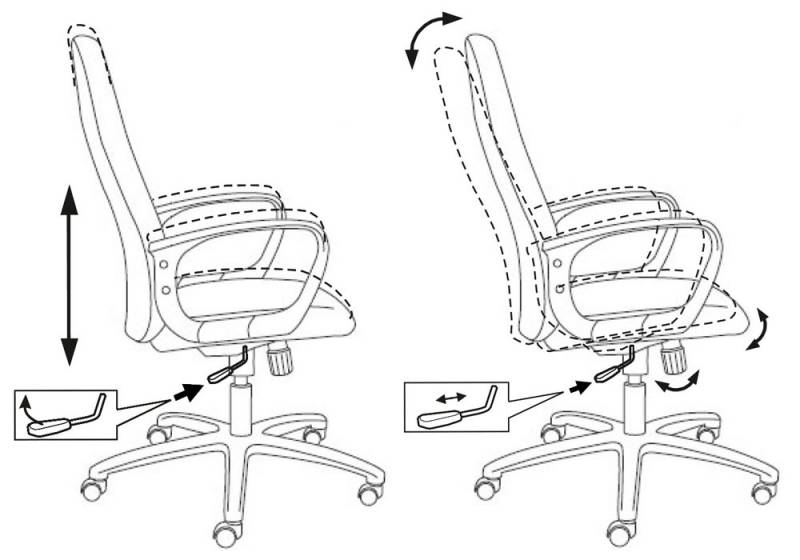 Офисное кресло или стул Бюрократ Ch-808AXSN #Black (Кресло руководителя,черный 80-11)