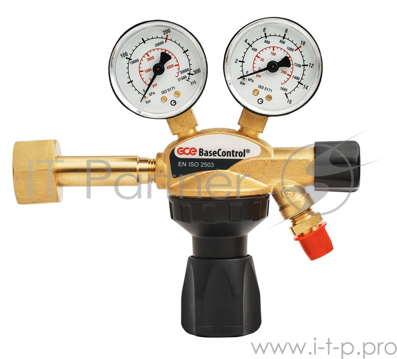 Редуктор GCE Base Control N азот, аргон, гелий, водород, воздух 30 м3/ч Вход/выход: 20 Мпа/1 Мпа