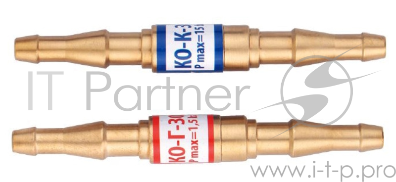 Клапан KRASS КО-Г-30 обратный пропан ацетилен в разрыв рукава