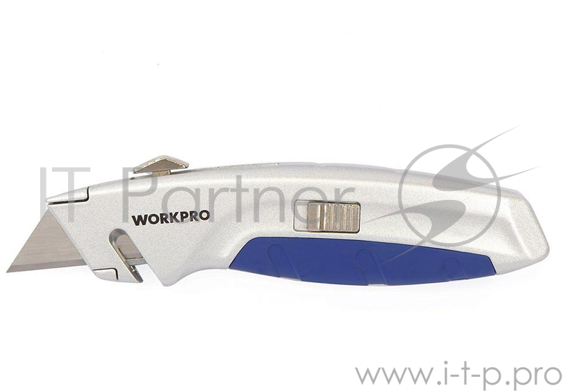 Нож WORKPRO W013010 строительный выдвижной 165мм. с функцией быстрой замены лезвий