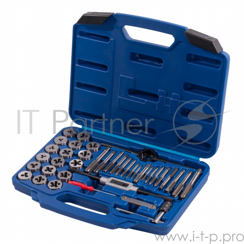 Набор метчиков и плашек КОБАЛЬТ 010301-40 40предм. кейс