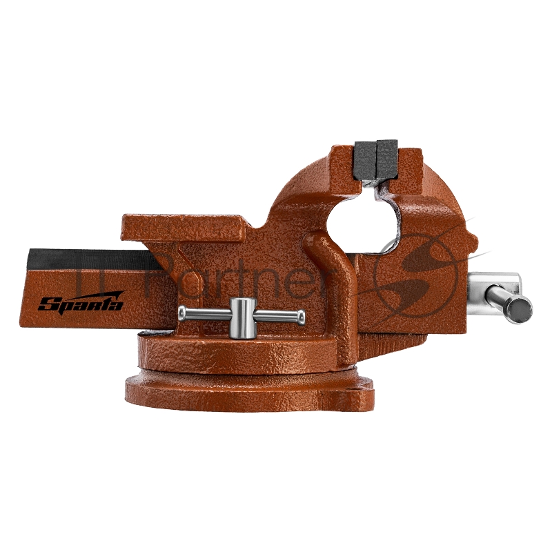 Тиски SPARTA 186255 слесарные 125мм поворотные с наковальней