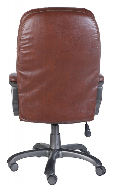 Офисное кресло или стул Бюрократ CH-868AXSN/Brown (Кресло руководителя (пластик темно-серый, коричневая иск. кожа)