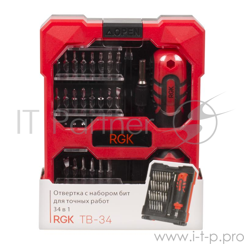 Отвертка RGK TB-34 (34 в 1)