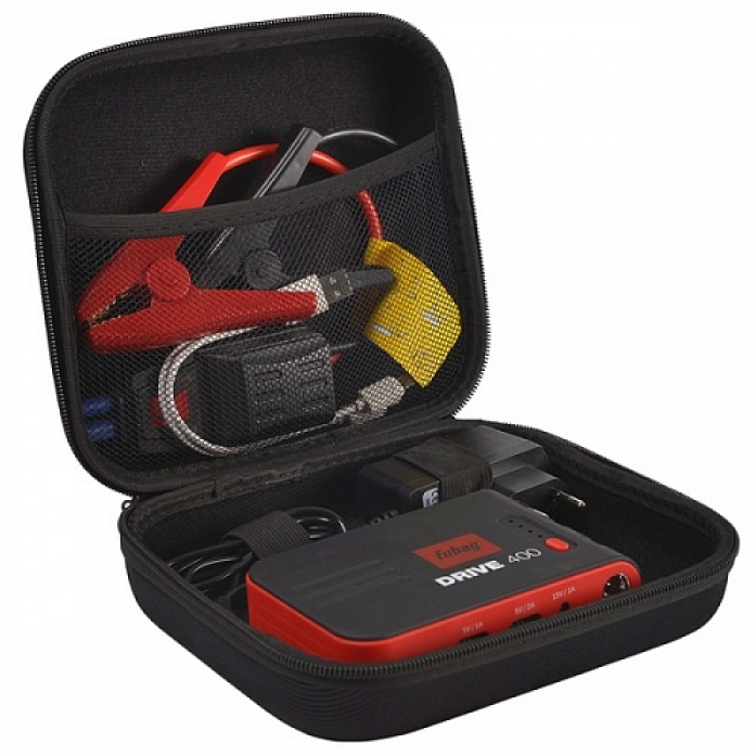 Пусковое устройство DRIVE 400 (ток запуска 400А_емкость аккумулятора 10000 мАч) FUBAG, шт