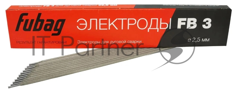 Электрод сварочный с рутиловым покрытием FB 3 D2.5 мм (пачка 0.9 кг) FUBAG, шт