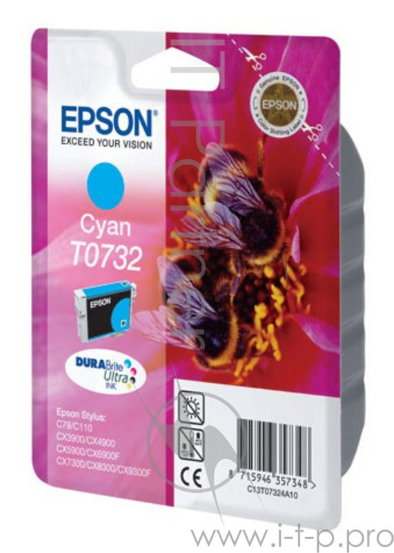 Расходные материалы EPSON C13T10524A10/C13T07324A Epson картридж C79/CX3900/CX4900/CX5900 (синий) (cons ink)