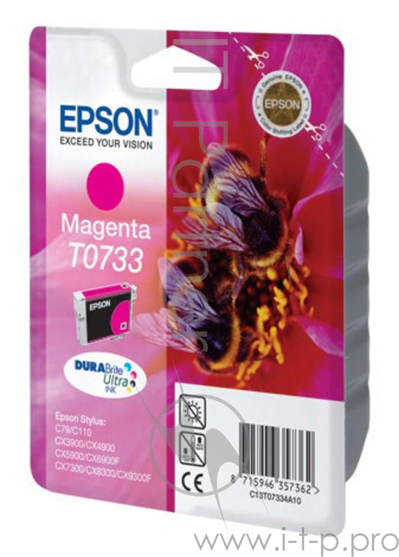 Расходные материалы EPSON C13T10534A10/C13T07334A Epson картридж C79/CX3900/CX4900/CX5900 (пурпурный) (cons ink)
