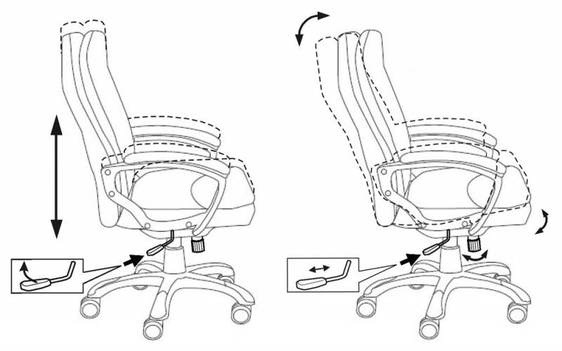 Офисное кресло или стул Бюрократ CH-868AXSN/Black (Кресло руководителя (пластик темно-серый, черная иск. кожа)
