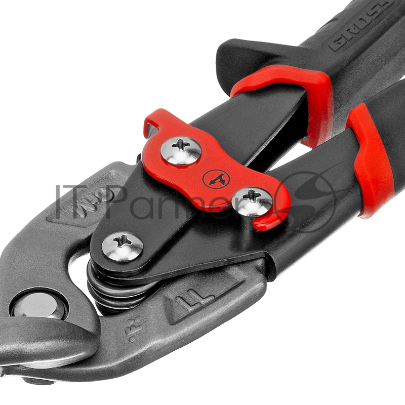 Ножницы по металлу GROSS 78331 270мм прямой и левый проходной резсталь-СrMo двухкомп.рук-ки