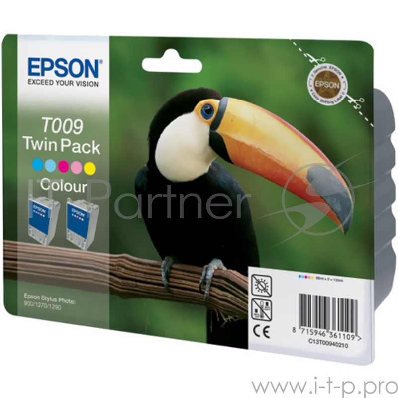 Расходные материалы EPSON C13T00940210 (2 шт.в уп.) Epson картридж к StPh 1270/1290 (цветной)