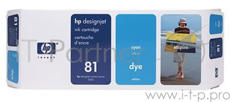Расходные материалы HP C4931A Картридж №81, Cyan {Designjet 5000/5000ps, Cyan (680ml)}