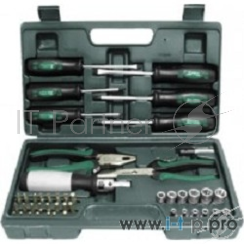 Наборы инструмента FIT 65143 Набор инструмента 45 шт. (пассатижи, отвертки, биты)