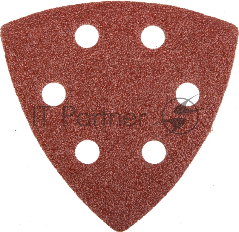 Шлифовальная бумага, лента, круги Треугольник шлифовальный универсальный STAYER (35460-060) на велкро основе, 6 отверстий, Р60, 93х93х93мм, 5шт