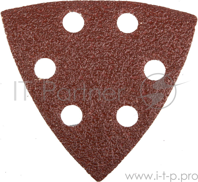 Шлифовальная бумага, лента, круги Треугольник шлифовальный универсальный STAYER (35460-040) на велкро основе, 6 отверстий, Р40, 93х93х93мм, 5шт