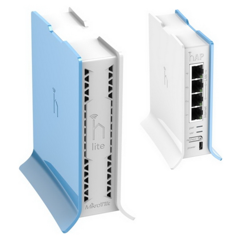 Сетевое оборудование MikroTik hAP lite (RB941-2nD-TC) Беспроводной маршрутизатор MikroTik RouterBOARD hAP lite tower case
