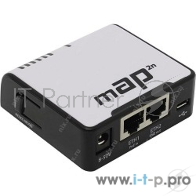 Сетевое оборудование MikroTik mAP 2n RBmAP2nD mAP-2n Беспроводной маршрутизатор WiFi + 2 порта LAN 100Мбит/сек