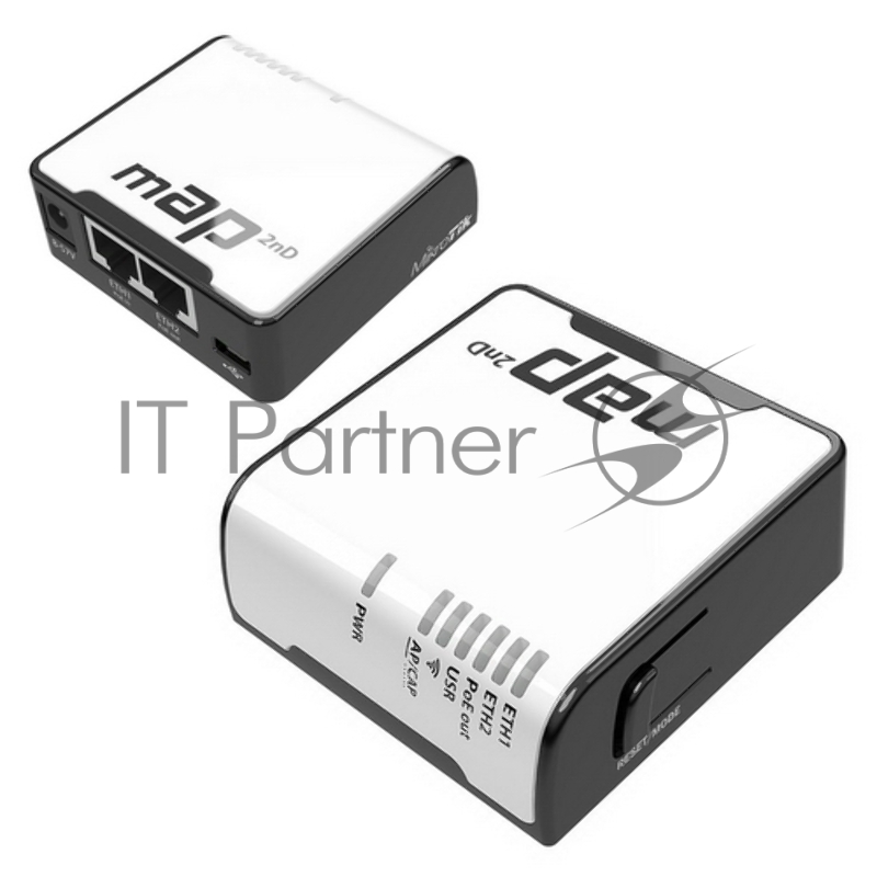 Сетевое оборудование MikroTik mAP 2n RBmAP2nD mAP-2n Беспроводной маршрутизатор WiFi + 2 порта LAN 100Мбит/сек