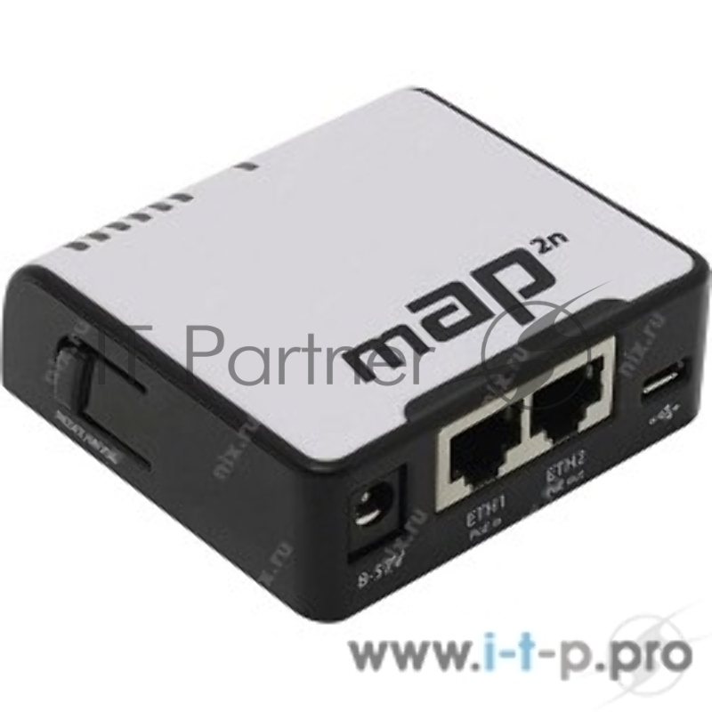Сетевое оборудование MikroTik mAP 2n RBmAP2nD mAP-2n Беспроводной маршрутизатор WiFi + 2 порта LAN 100Мбит/сек
