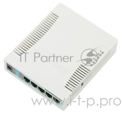 Сетевое оборудование MikroTik RB951G-2HnD Беспроводной маршрутизатор,RouterBOARD 951G-2HnD with 600Mhz CPU,128MB RAM, 5xGbit LAN, built-in 2.4Ghz 802b/g/n 2x2 two chain wireless with integrated antennas, plastic case, PSU