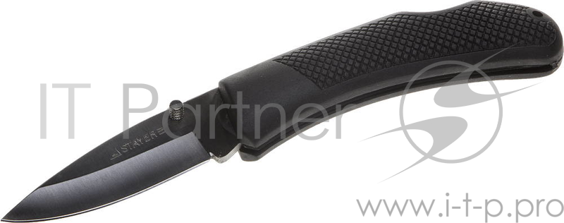 Штукатурно -малярный инструмент Нож STAYER складной с обрезиненной ручкой, большой