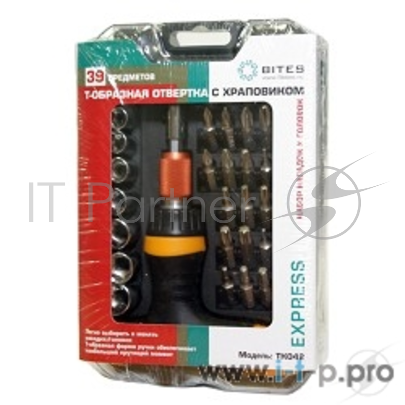 Отвертка с набором насадок/головок 5bites EXPRESS TK042, 39 предметов