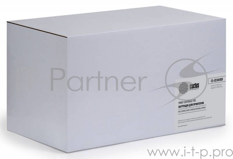 Комплект картриджей (2 шт/уп) CACTUS (CS-CE505XD) для HP LJ 2055, 6,5Кх 2