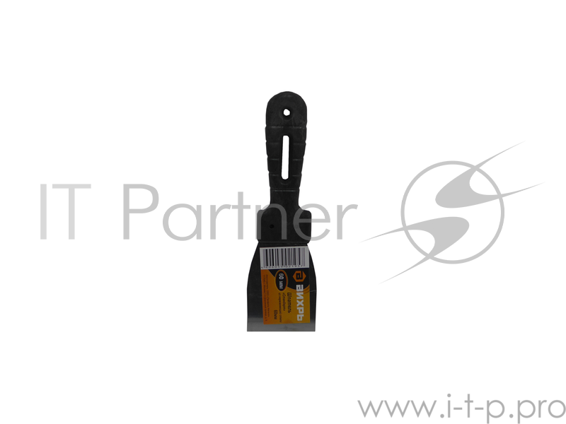 Шпатель нерж.cталь пластиковая рукоятка 60мм Вихрь