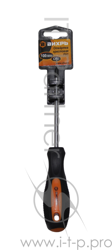 Отвёртка крестовая PH1, 100 мм