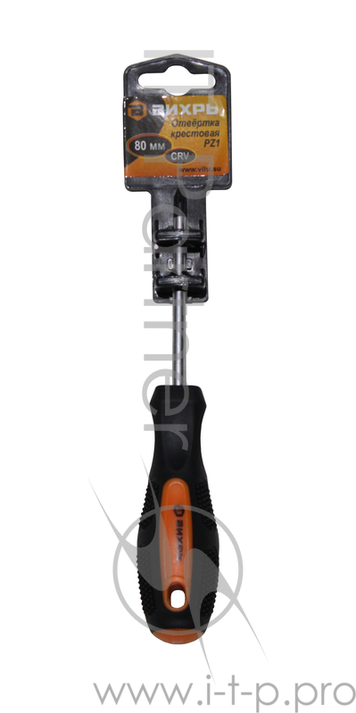 Отвёртка крестовая PZ1, 80 мм