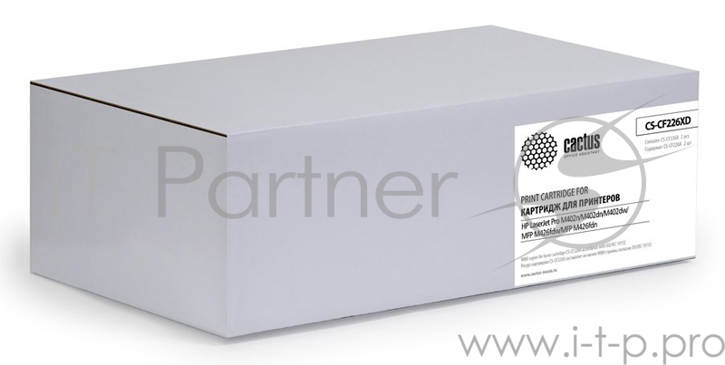 Тонер Картридж Cactus CS-CF226XD черный (9000стр.) для HP LJ M402d/M402n/M426dw/M426fdn 2 шт