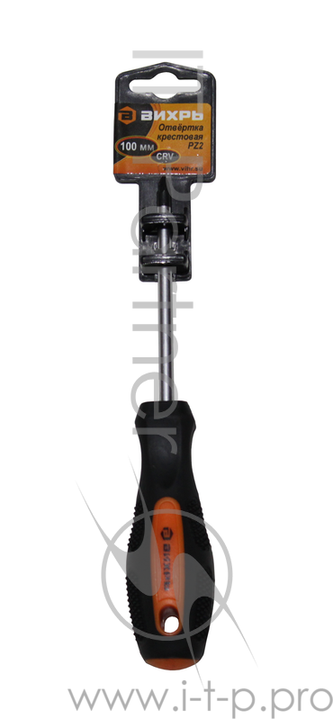 Отвёртка крестовая PZ2, 100 мм