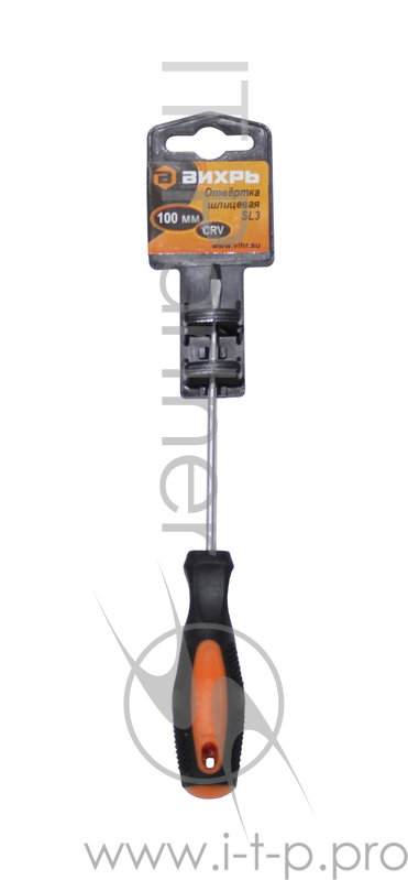Отвёртка шлицевая SL3, 100 мм