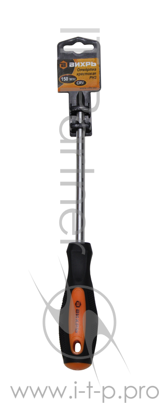 Отвёртка крестовая PH3, 150 мм