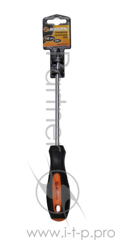 Отвёртка крестовая PH2, 150 мм