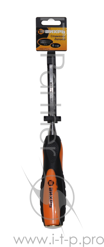 Стамеска-долото 8 мм 2 комп.усиленная рукоятка CrV