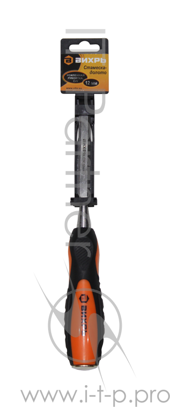 Стамеска-долото 12 мм 2 комп.усиленная рукоятка CrV