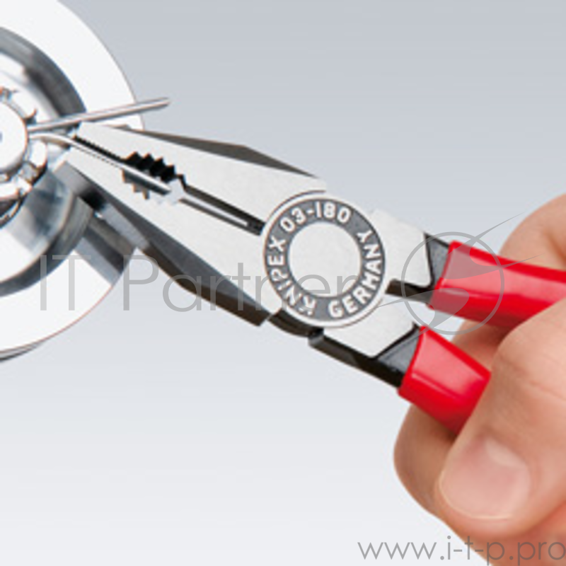 Пассатижи KNIPEX 0302180 180мм ручки с двухцветными многокомпонентными чехлами