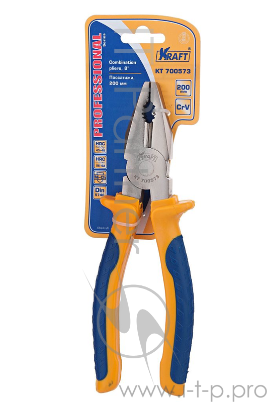 Пассатижи KRAFT КТ 700573 комбинированные 200мм