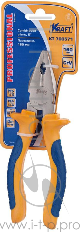 Пассатижи KRAFT КТ 700571 комбинированные 160мм