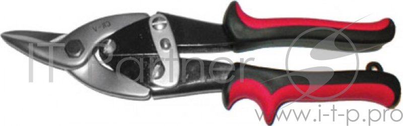 Ножницы по металлу FIT 41570 профи crv прорезин.ручки прямые