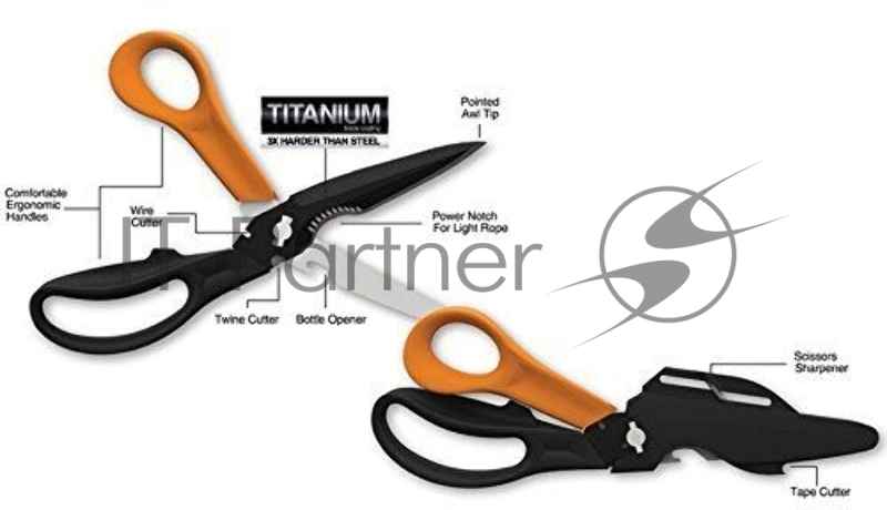 Ножницы FISKARS 1000809 230мм общего назначения для домашней работы cuts+ more™