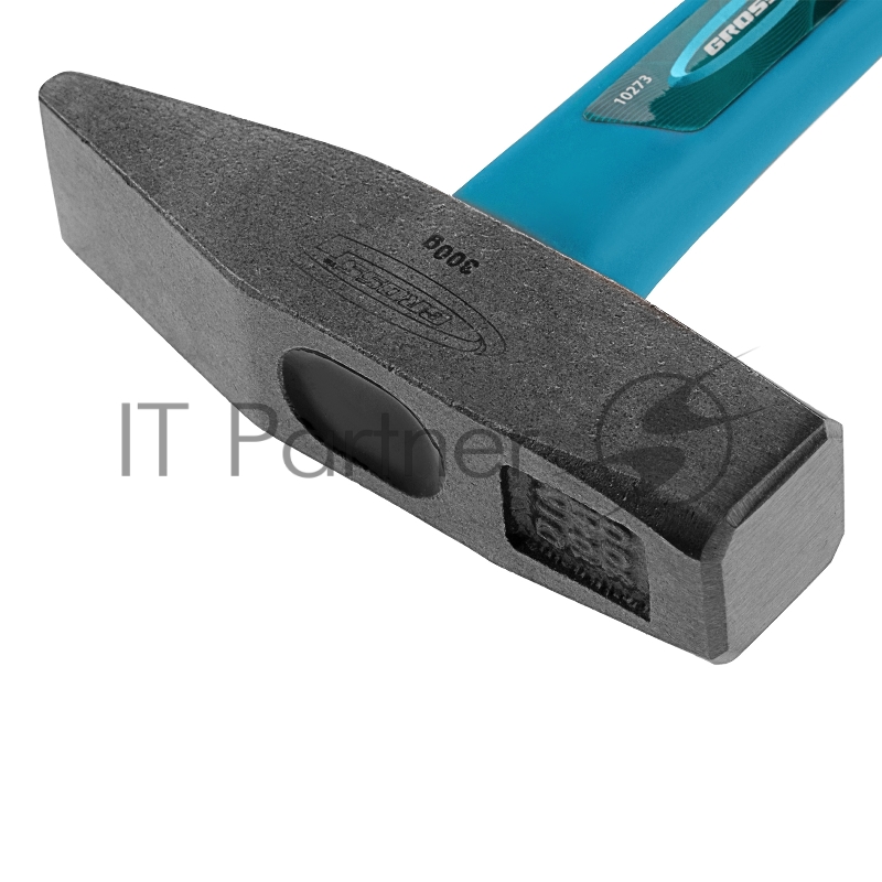 Молоток слесарный GROSS 10273 300г квадратный боек, фиберглассовая обрезиненная рукоятка