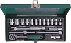 Набор торцевых ключей JONNESWAY S04H2118S 1/4''DR 4-13 мм, 18 предметов