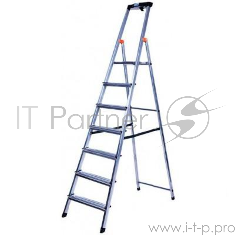 Стремянка KRAUSE SAFETY 7 ступеней раб. высота 3,49 м