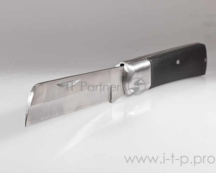 Нож КВТ НМ-01 для снятия изоляции нерж. сталь ширина лезвия 21мм толщина обуха 3мм
