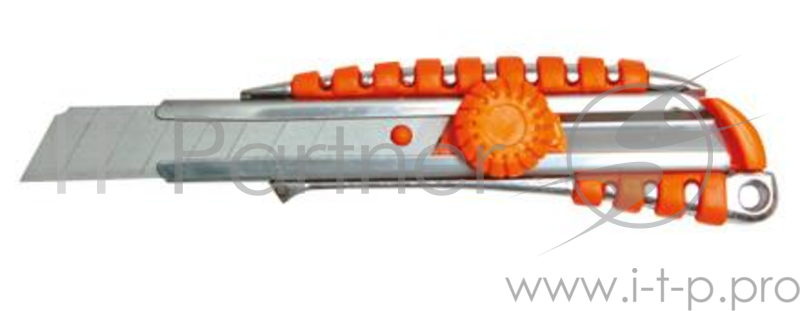 Нож SKRAB 26722 18мм металлические направляющие обрезиненный металлич. корпус