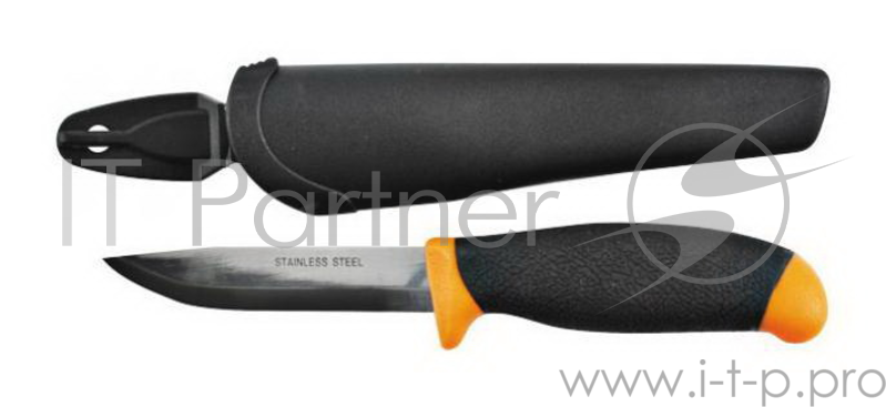 Нож FIT 10615 строительный в ножнах нерж.сталь 100мм